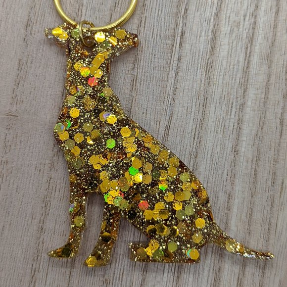 Hand Crafted Accessories - Pitbull Glitter Keychains